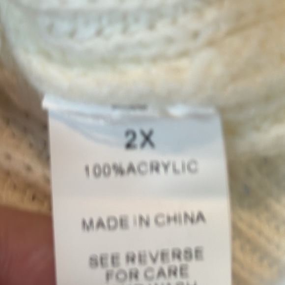 Ivy Rose Rainbow Striped White Sweater - Picture 6 of 10